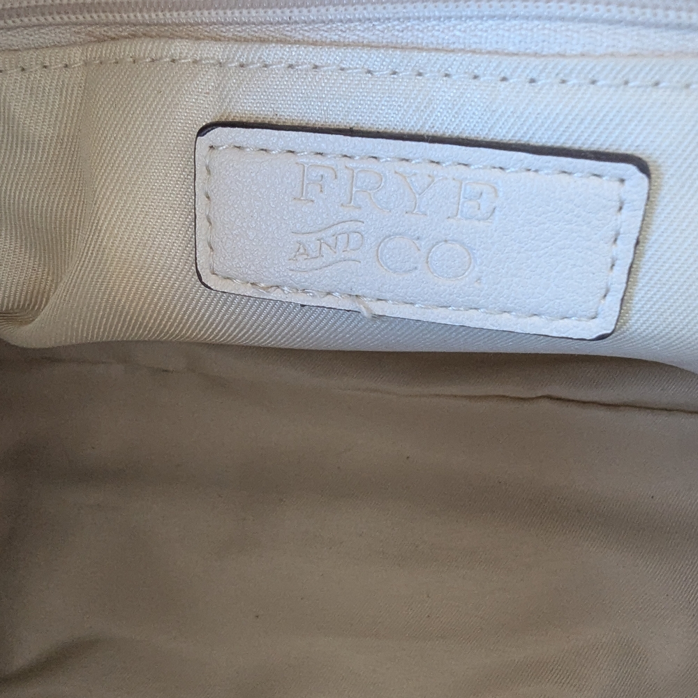 FRYE AND CO. Cream and Natural Woven Satchel - Picture 13 of 15